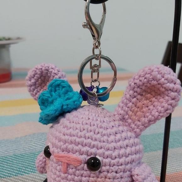 Keychain- lilac bunny‼️ (3/$25) - Picture 5 of 5